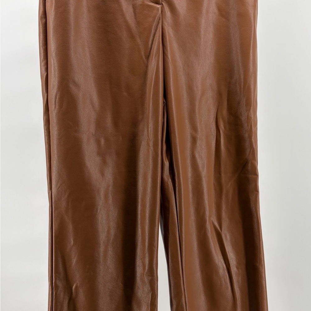 Rachel‎ Zoe Pleather Pants Women's Size 8 Carmel In Color Pre-Owned Excellent